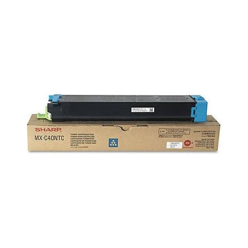 OEM Sharp MX-C40NTC Cyan Laser Toner Cartridge (10,000 Pages)