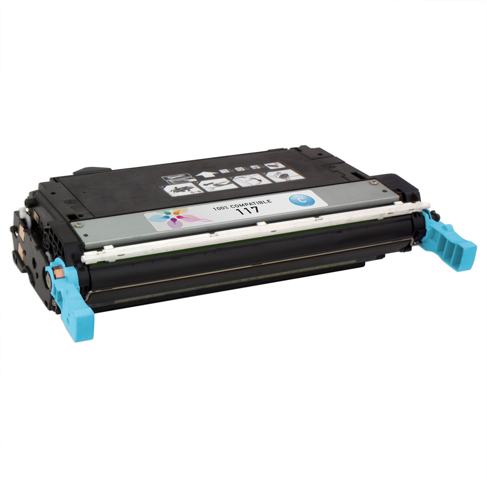Compatible Canon 117 (2577B001AA) Cyan Laser Toner Cartridge (4,000 Pages)
