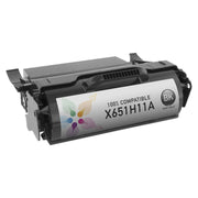 Remanufactured Lexmark X651H11A Black High Yield Laser Toner Cartridge (25,000 Pages)