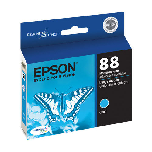 OEM Epson T088220 (T0882) Cyan Ink Cartridge (200 Pages)