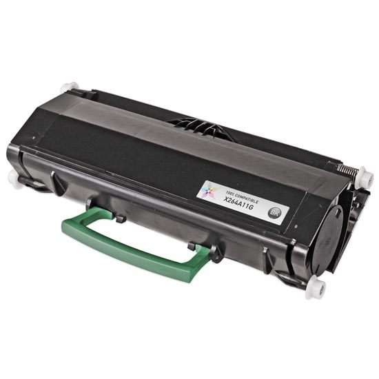 Compatible Lexmark X264A11G Black Toner Cartridge (3,500 Pages)
