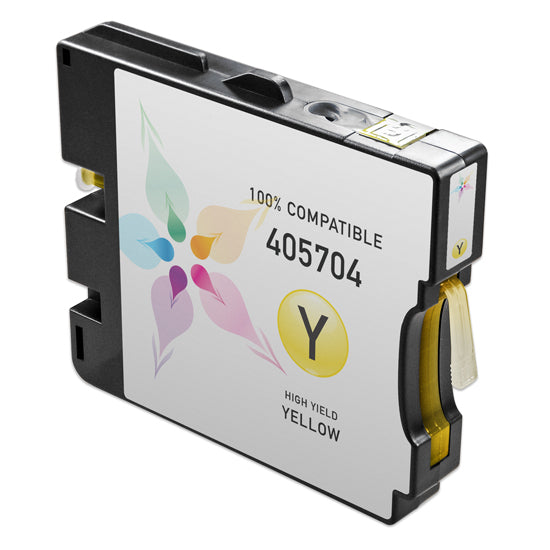 Compatible Ricoh 405704 High-Yield Yellow Ink Cartridge (4,000 Pages)