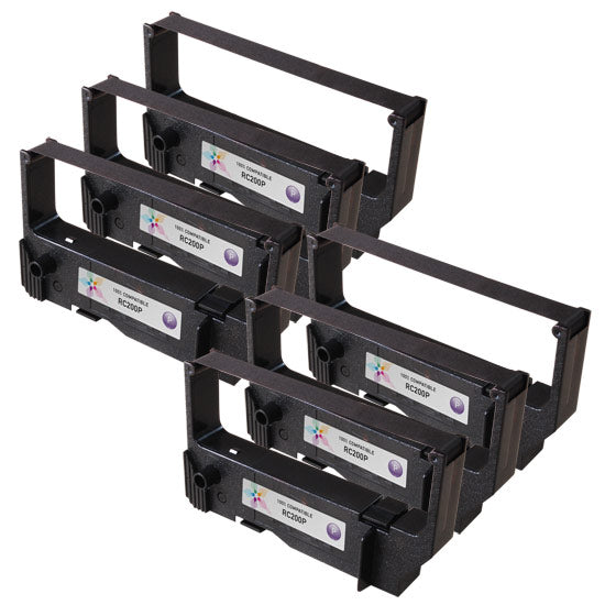 Compatible Star Micronics RC200P Purple POS Ribbon Cartridges - 6 Pack
