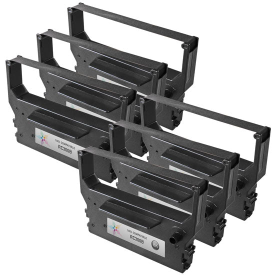 Compatible Star Micronics RC300B Black POS Ribbon Cartridges - 6 Pack