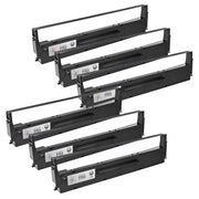 Compatible Epson 7753 Black Ribbon Cartridges - Set of 6