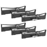 Compatible Epson S015329 Black Printer Ribbon Cartridges - Set of 6