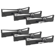 Compatible Epson S015337 Black Ribbon Cartridge 6 Pack