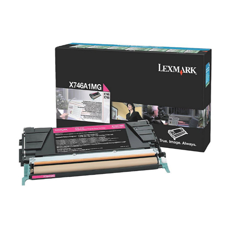 OEM Lexmark X746A1MG Magenta Laser Toner Cartridge (7,000 Pages)