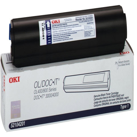 OEM Okidata 52104201 Black Laser Toner Cartridge