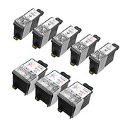 Set of 8 Compatible Kodak #30XL Ink Cartridges (5 Pigment Black, 3 Color)