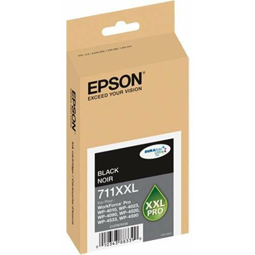 OEM Epson T711XXL (T711XXL120) Black Ink Cartridge (3,400 Pages)