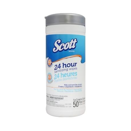 OEM Scott 24 Hour Sanitizing Wipes (75 Wipes/Canister)