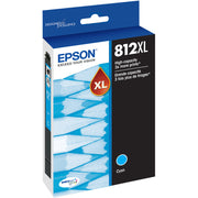 OEM Epson 812XL High Yield Cyan Ink Cartridge (1,100 Pages)