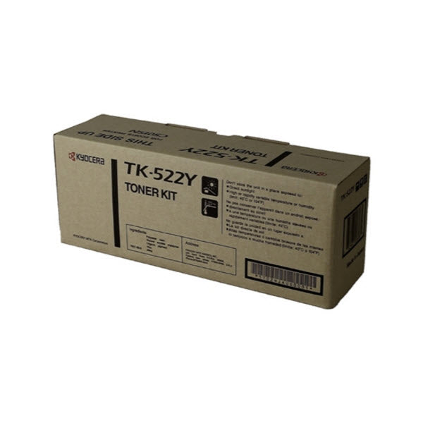 OEM Kyocera Mita TK-522Y Yellow Toner Cartridge (4,000 Pages)