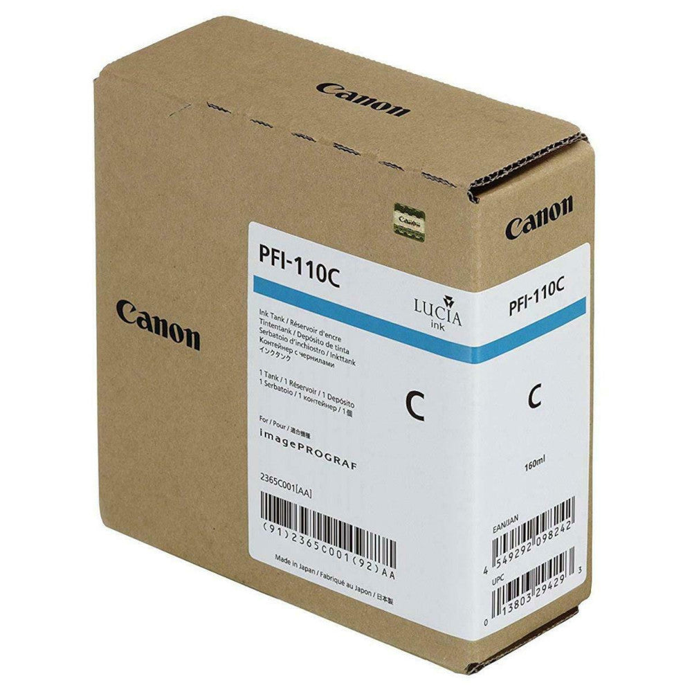 OEM Canon PFI-110 Cyan Ink Cartridge