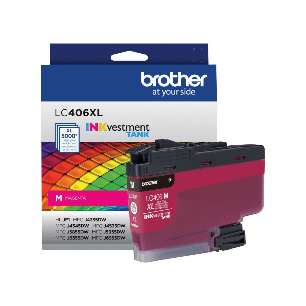 OEM Brother LC406XLM High Yield Magenta Ink Cartridge (5,000 Pages)