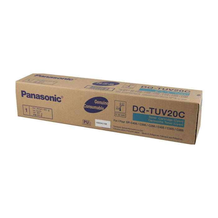 OEM Panasonic DQ-TUV20C Cyan Laser Toner Cartridge (20,000 Pages)