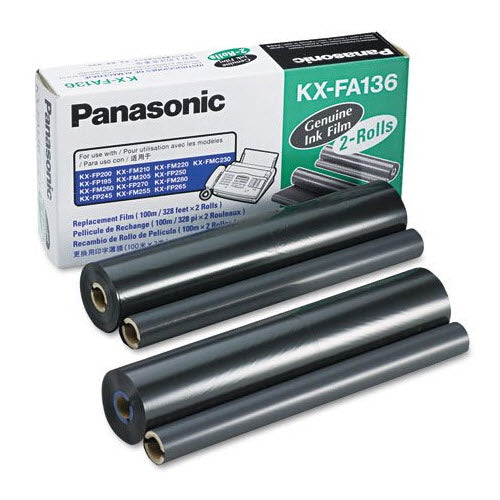 OEM Panasonic KX-FA136 Black Fax Ribbon Roll (330 Pages)