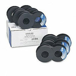 OEM Printronix 107675-001 Black Printer Ribbon Cartridge 6-Pack