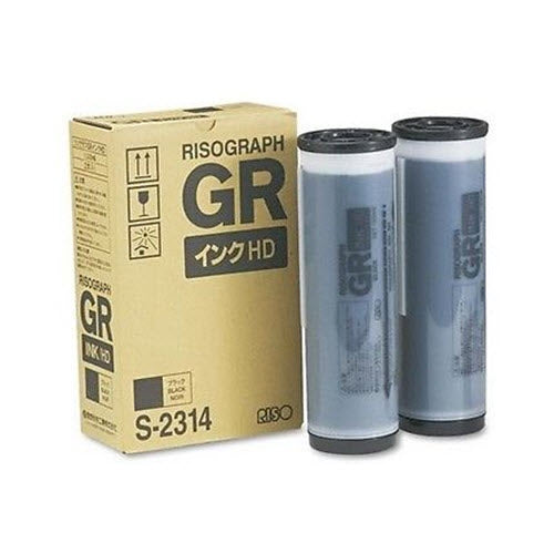 OEM Risograph S2314 Black Ink Cartridge 2-Pack (20,000 Pages)