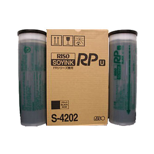 OEM Risograph S4202 Black Ink Cartridge 2-Pack