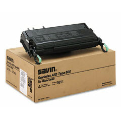 OEM Savin 9851 (Type 500) Black Laser Toner Cartridge (10,000 Pages)