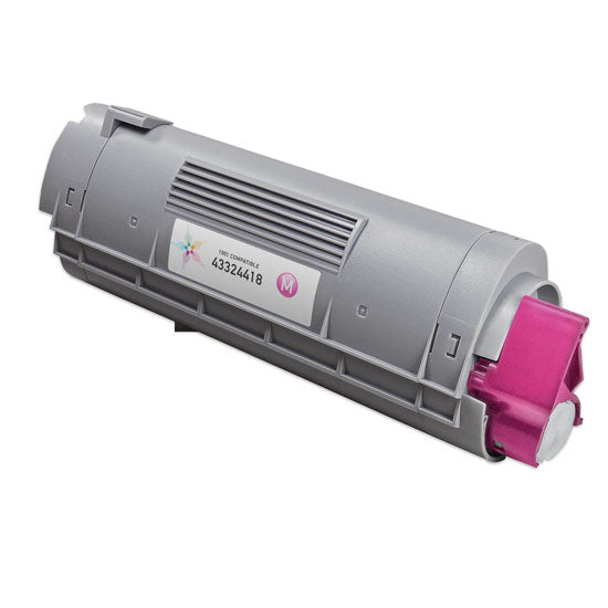 Compatible Okidata 43324418 Magenta Toner Cartridge (5,000 Pages)