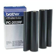 OEM Brother PC-202RF Black Thermal Fax Ribbon Rolls 2-Pack (900 Pages)