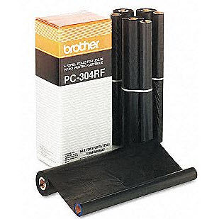 OEM Brother PC-304RF Black Thermal Fax Ribbon Rolls 4-Pack