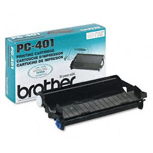 OEM Brother PC-401 Black Thermal Transfer Fax Cartridge (150 Pages)