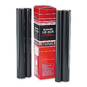 OEM Sharp UX3CR Black Thermal Fax Ribbon Rolls 2-Pack (200 Pages)