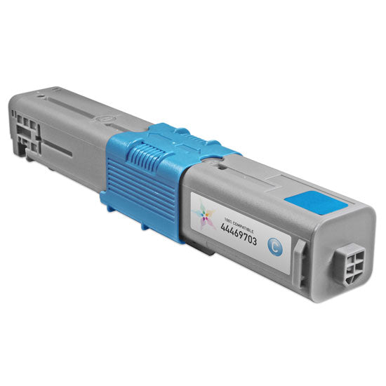 Compatible Okidata 44469703 Type C17 Cyan Toner Cartridge (3,000 Pages)