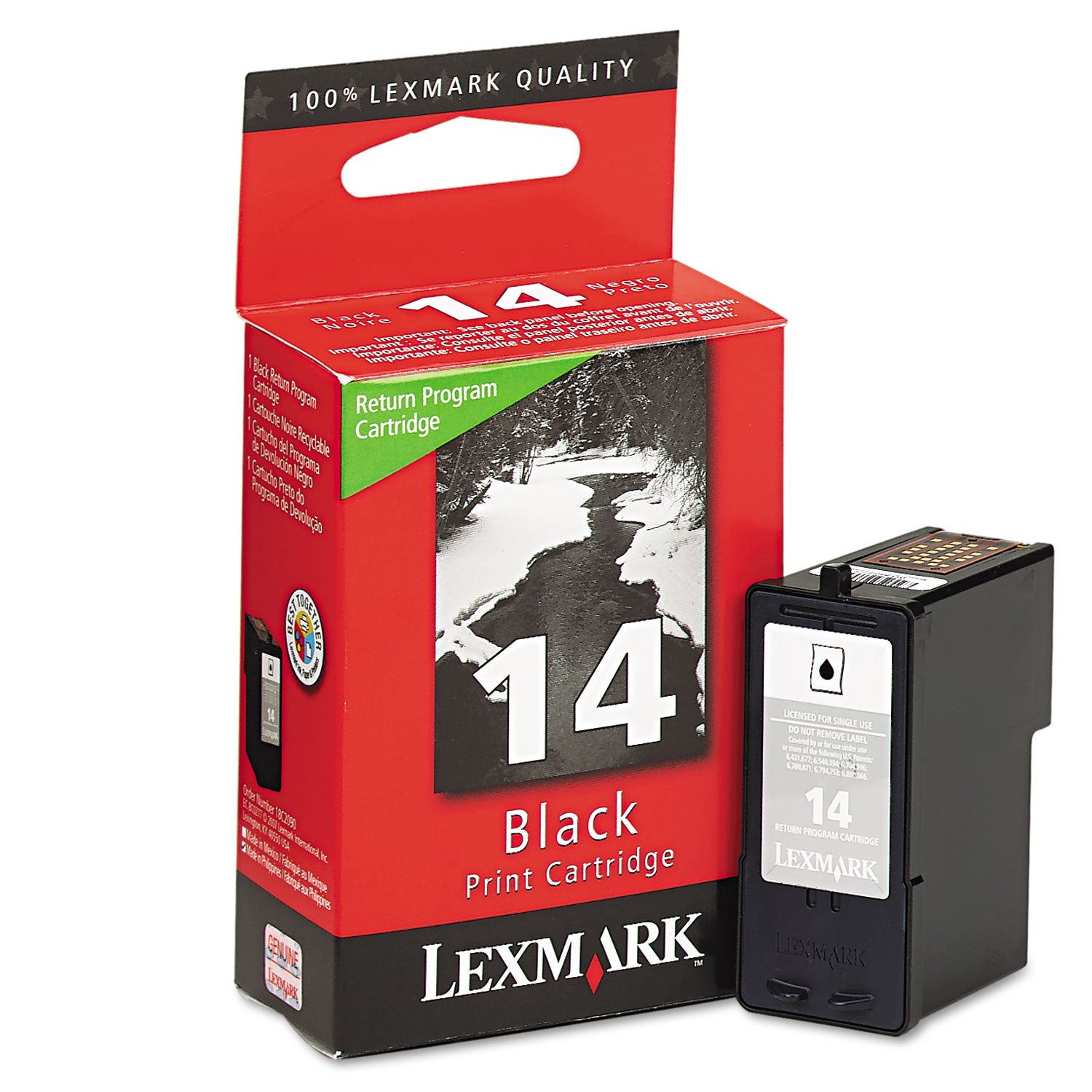 OEM Lexmark 18C2090 Black Ink Cartridge (175 Pages)