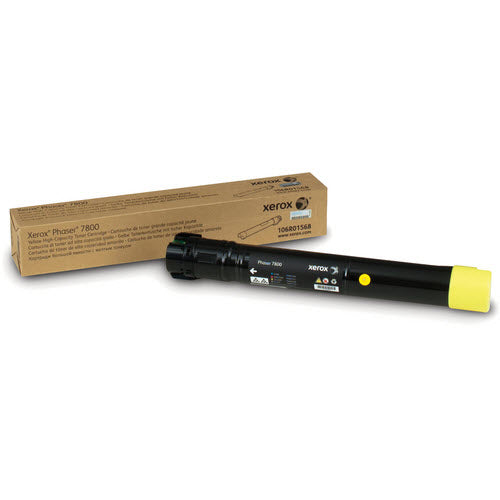 OEM Xerox 106R01568 High-Yield Yellow Laser Toner Cartridge (17,200 Pages)