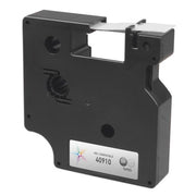 Compatible Dymo 40910 Black on Clear Tape - 3/8 in x 23 ft (9 mm x 7 m)