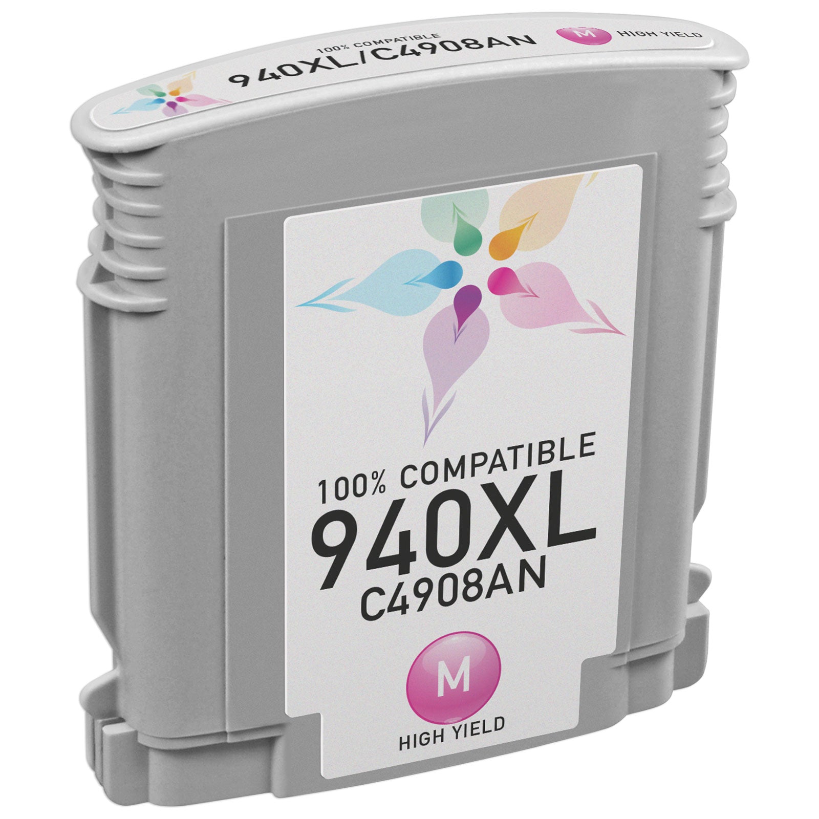 Remanufactured HP C4908AN High-Yield Magenta Ink Cartridge