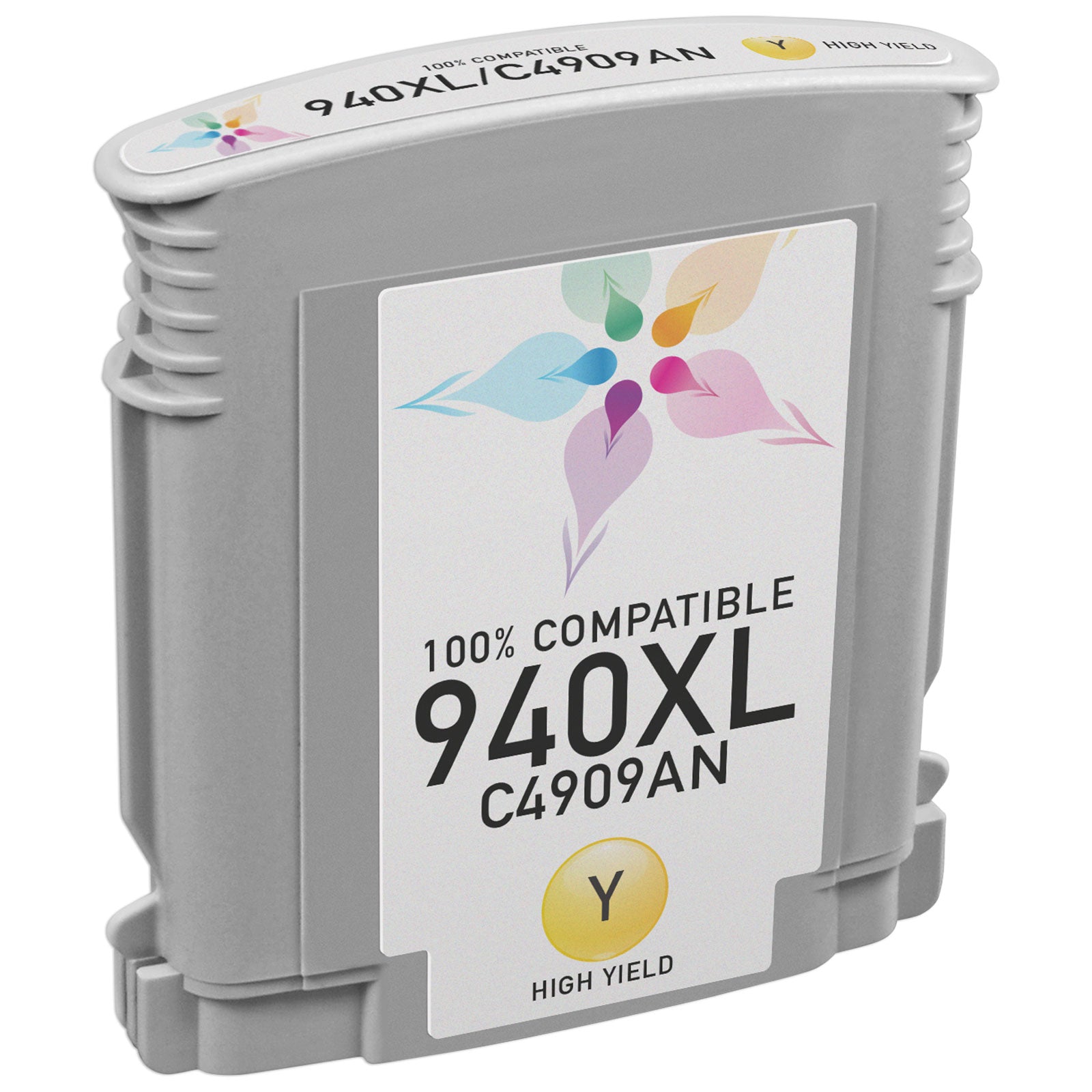 Remanufactured HP C4909AN High-Yield Yellow Ink Cartridge