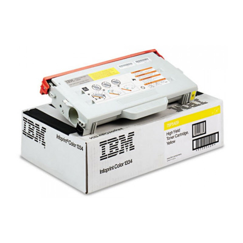 OEM IBM 75P5429 High-Yield Yellow Laser Toner Cartridge (6,600 Pages)