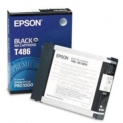 OEM Epson T486011 Black Ink Cartridge (3,200 Pages)