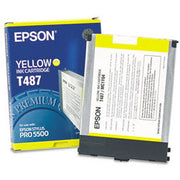 OEM Epson T487011 Yellow Ink Cartridge (3,200 Pages)