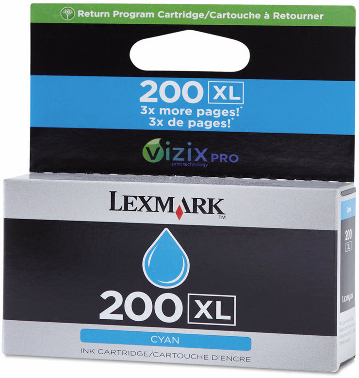 OEM Lexmark 14L0175 High-Yield Cyan Ink Cartridge (1,600 Pages)