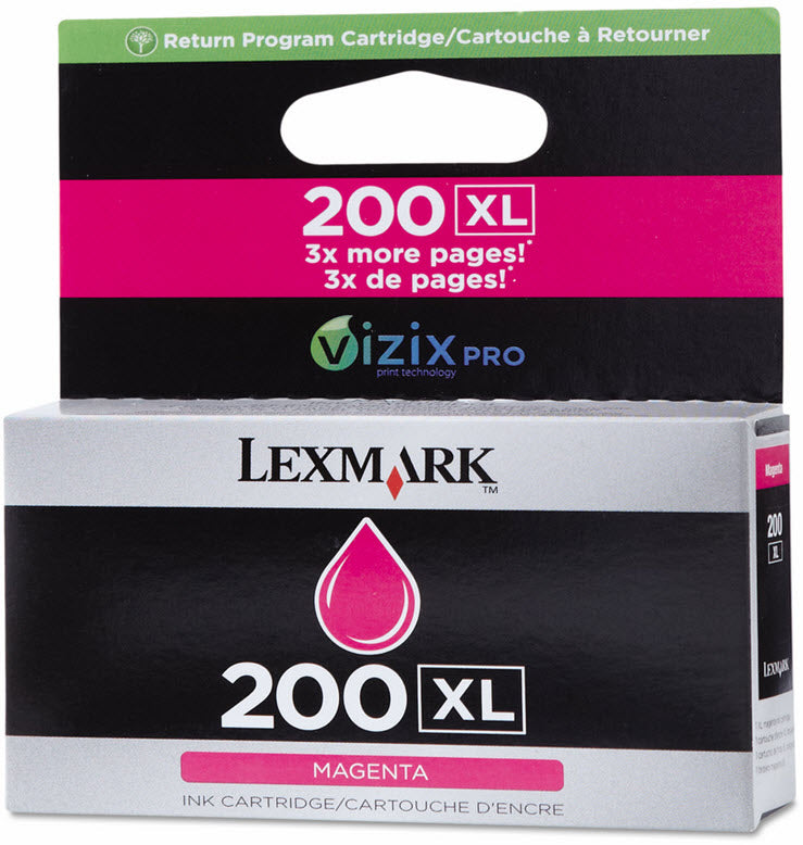 OEM Lexmark 14L0176 High-Yield Magenta Ink Cartridge (1,600 Pages)