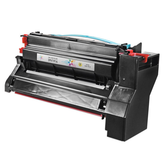 Remanufactured IBM 39V1914 Extra High Yield Yellow Laser Toner Cartridge (15,000 Pages)