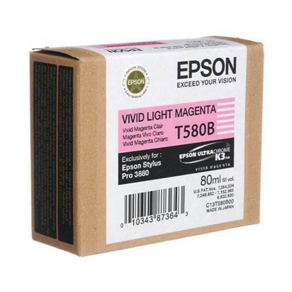OEM Epson T580B00 Light Magenta Ink Cartridge