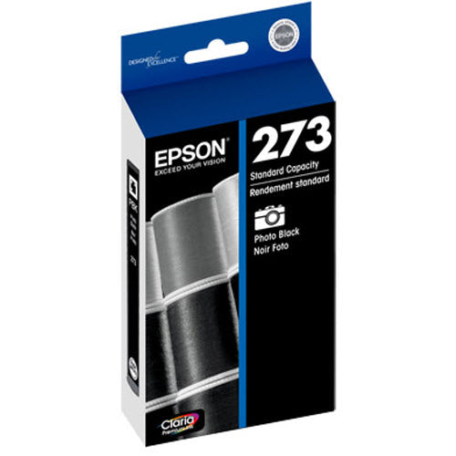 OEM Epson T273120 Photo Black Ink Cartridge (250 Pages)