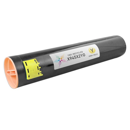 Remanufactured Lexmark X945X2YG Yellow High Yield Laser Toner Cartridge (22,000 Pages)