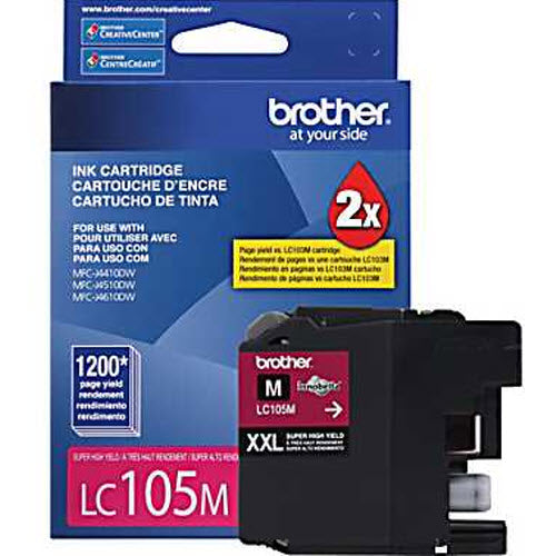 OEM Brother LC105M Magenta Ink Cartridge (1,200 Pages)