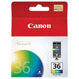 OEM Canon CLI36 Color Ink Cartridge (249 Pages)