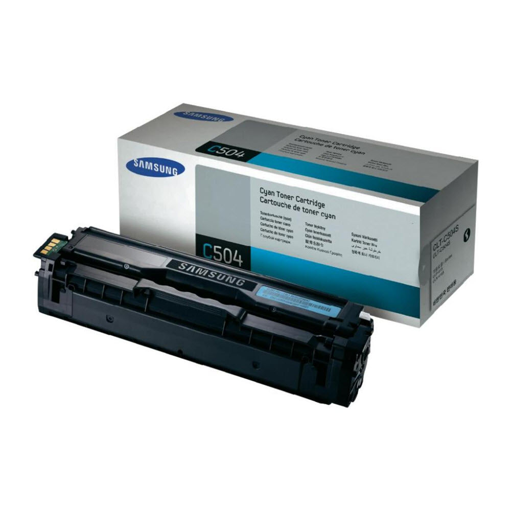 OEM Samsung CLT-C504S Cyan Toner Cartridge (1,800 Pages)