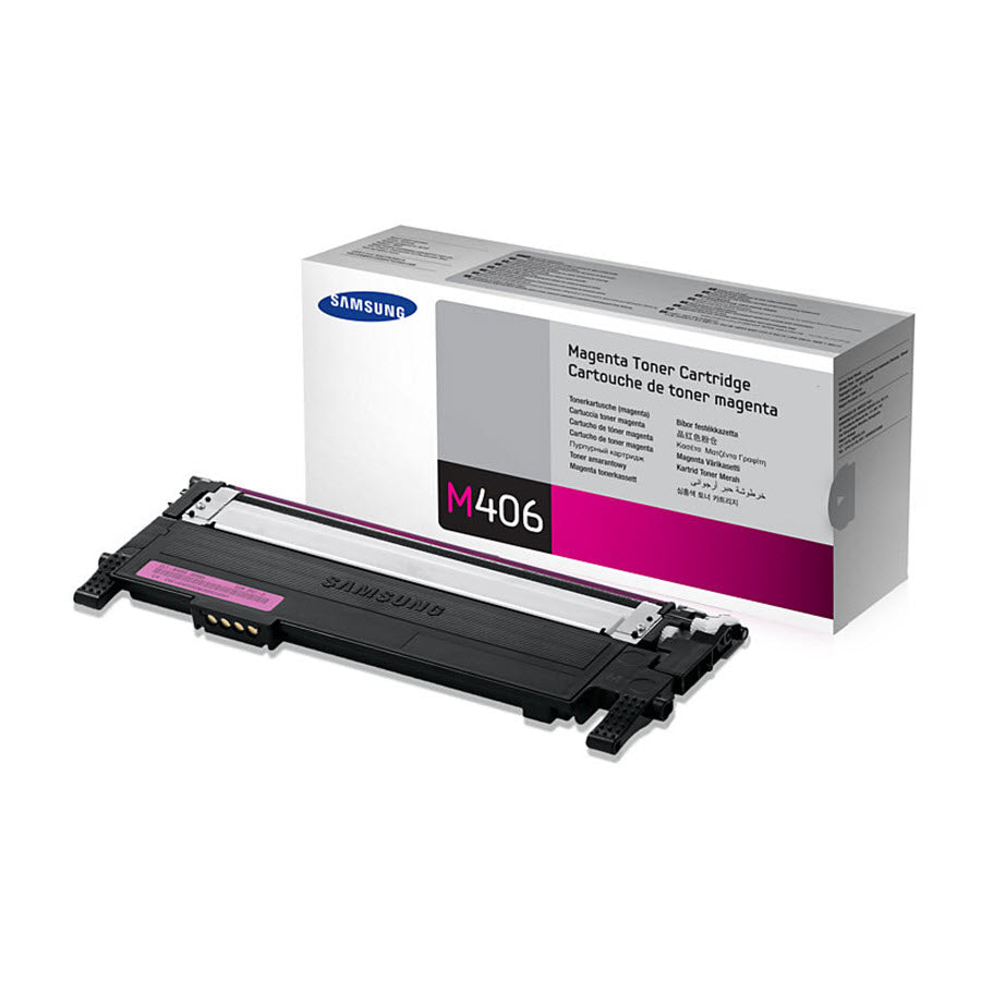 OEM Samsung CLT-M406S Magenta Laser Toner Cartridge (1,000 Pages)